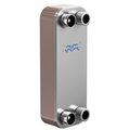 Alfa Laval Brazed Plate Heat Exchanger, AISI 316L, Stainless Steel, 44 Plates -Domestic Heating 580k BTU CB30-44H